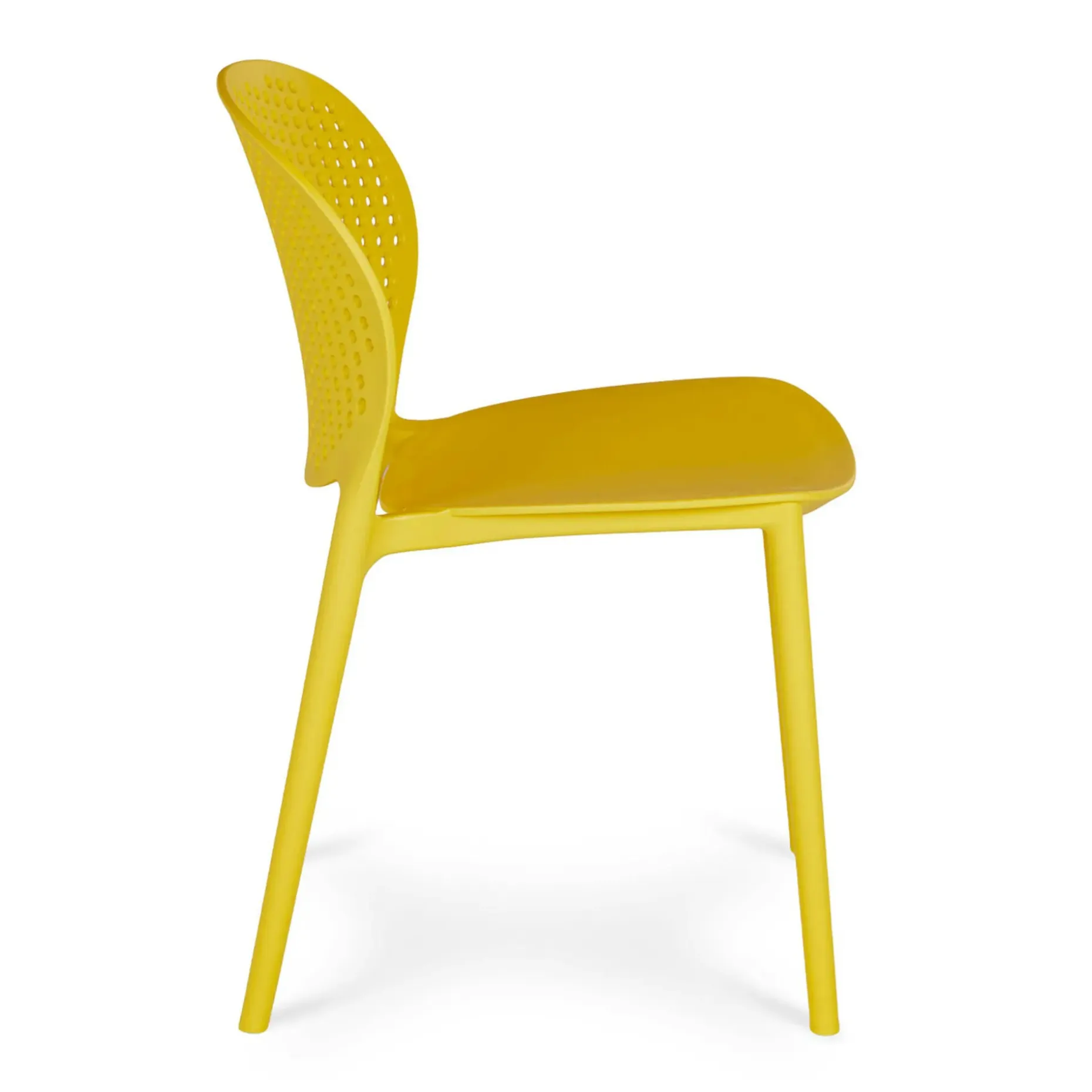 Dot Outdoor Stackable Dining Chair - Sun Yellow