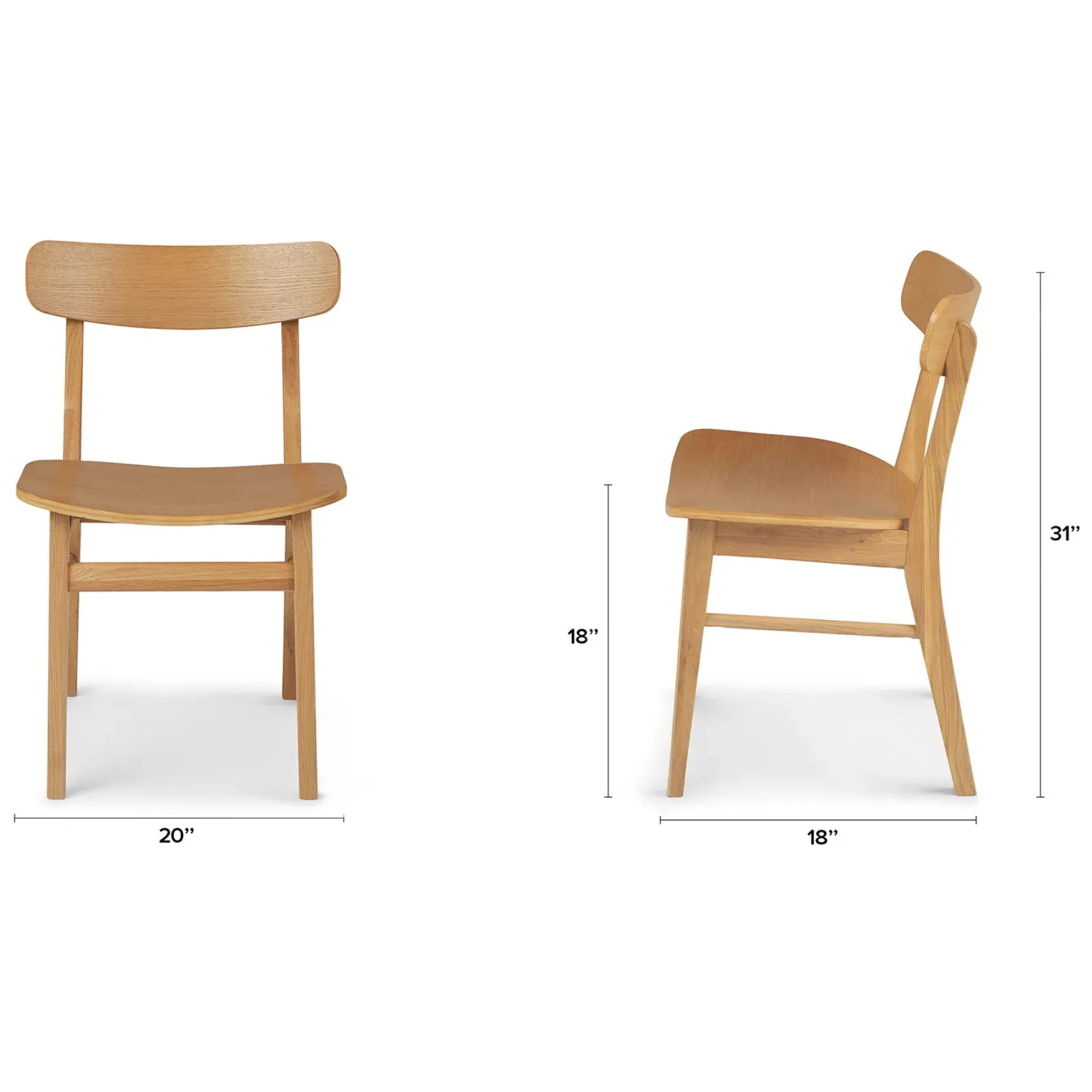 Ecole Dining Chair - Oak