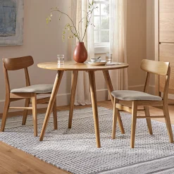 Ecole Dining Chair - Oak and Welsh Taupe