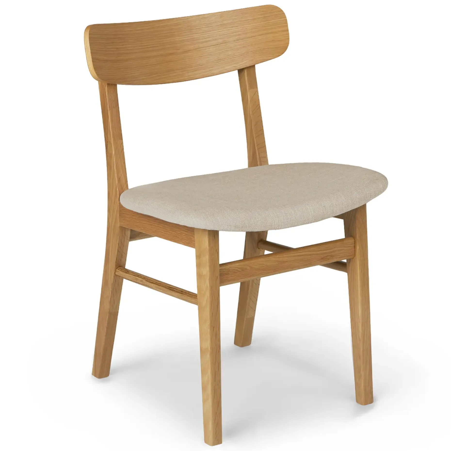 Ecole Dining Chair - Oak and Welsh Taupe