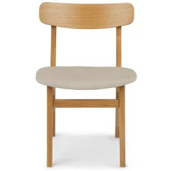 Ecole Dining Chair - Oak and Welsh Taupe