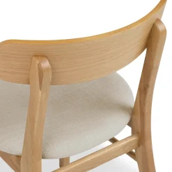 Ecole Dining Chair - Oak and Welsh Taupe
