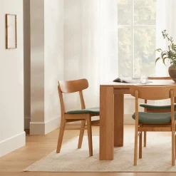 Ecole Dining Chair - Oak and Welsh Green
