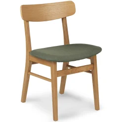 Ecole Dining Chair - Oak and Welsh Green