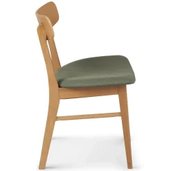 Ecole Dining Chair - Oak and Welsh Green
