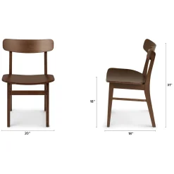 Ecole Dining Chair - Walnut
