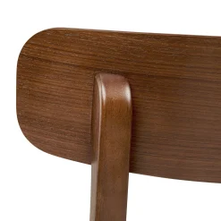 Ecole Dining Chair - Walnut and Seascape Blue