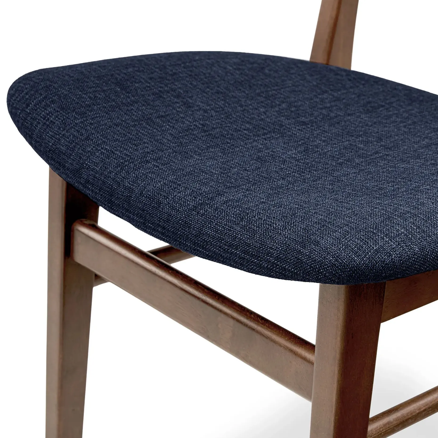 Ecole Dining Chair - Walnut and Seascape Blue