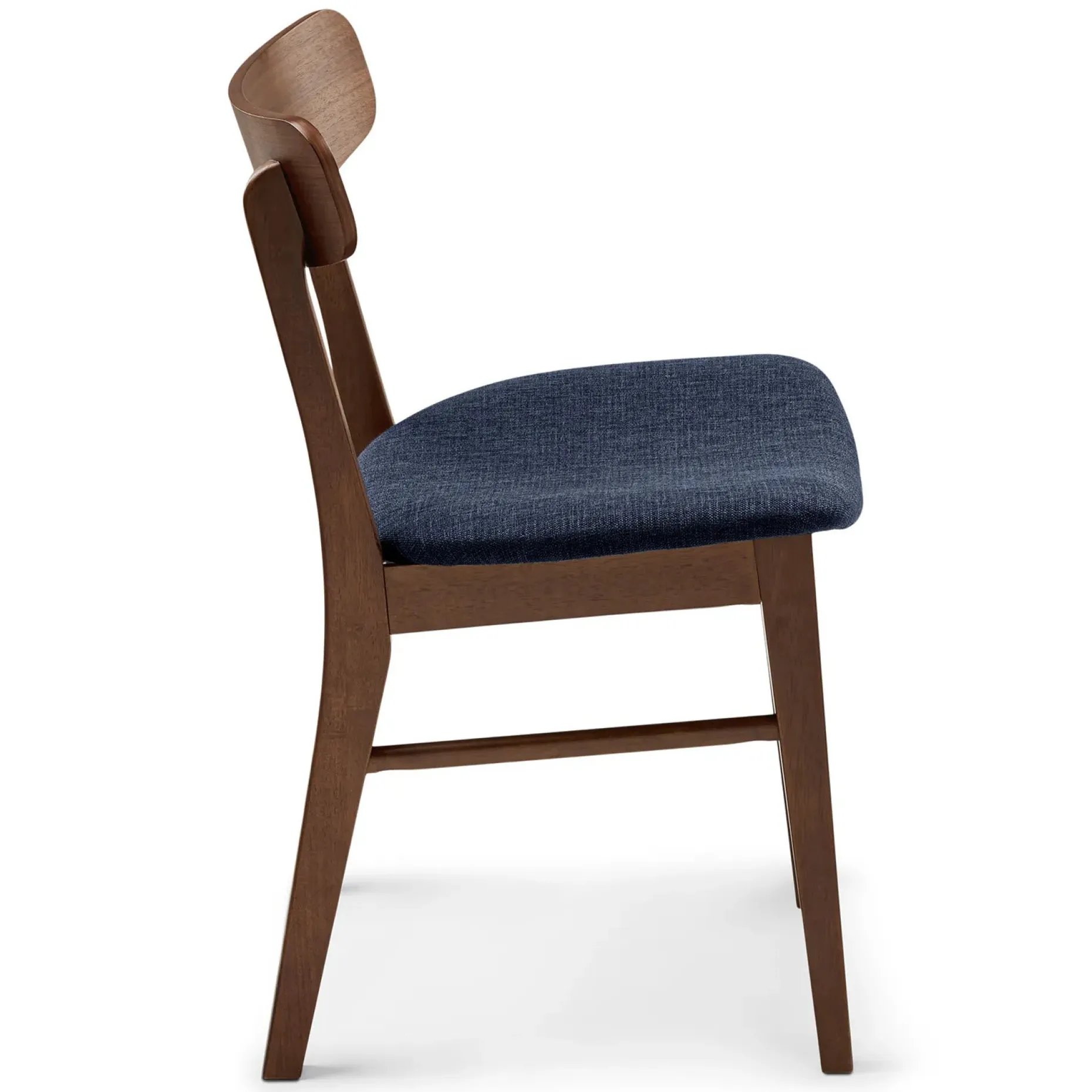 Ecole Dining Chair - Walnut and Seascape Blue