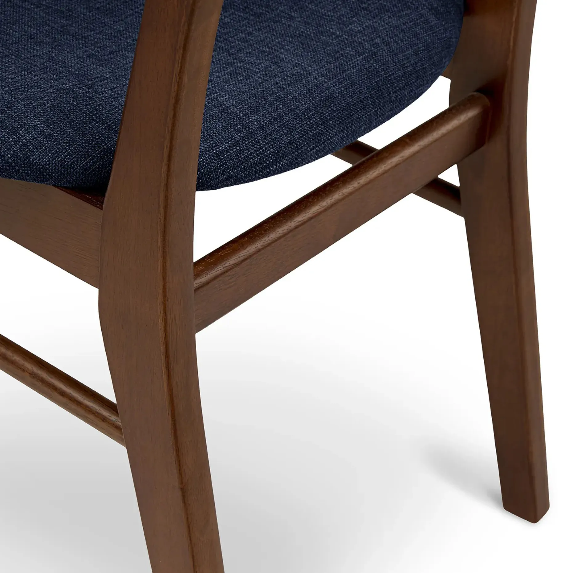 Ecole Dining Chair - Walnut and Seascape Blue