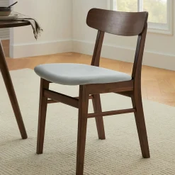 Ecole Dining Chair - Walnut and Welsh Gray