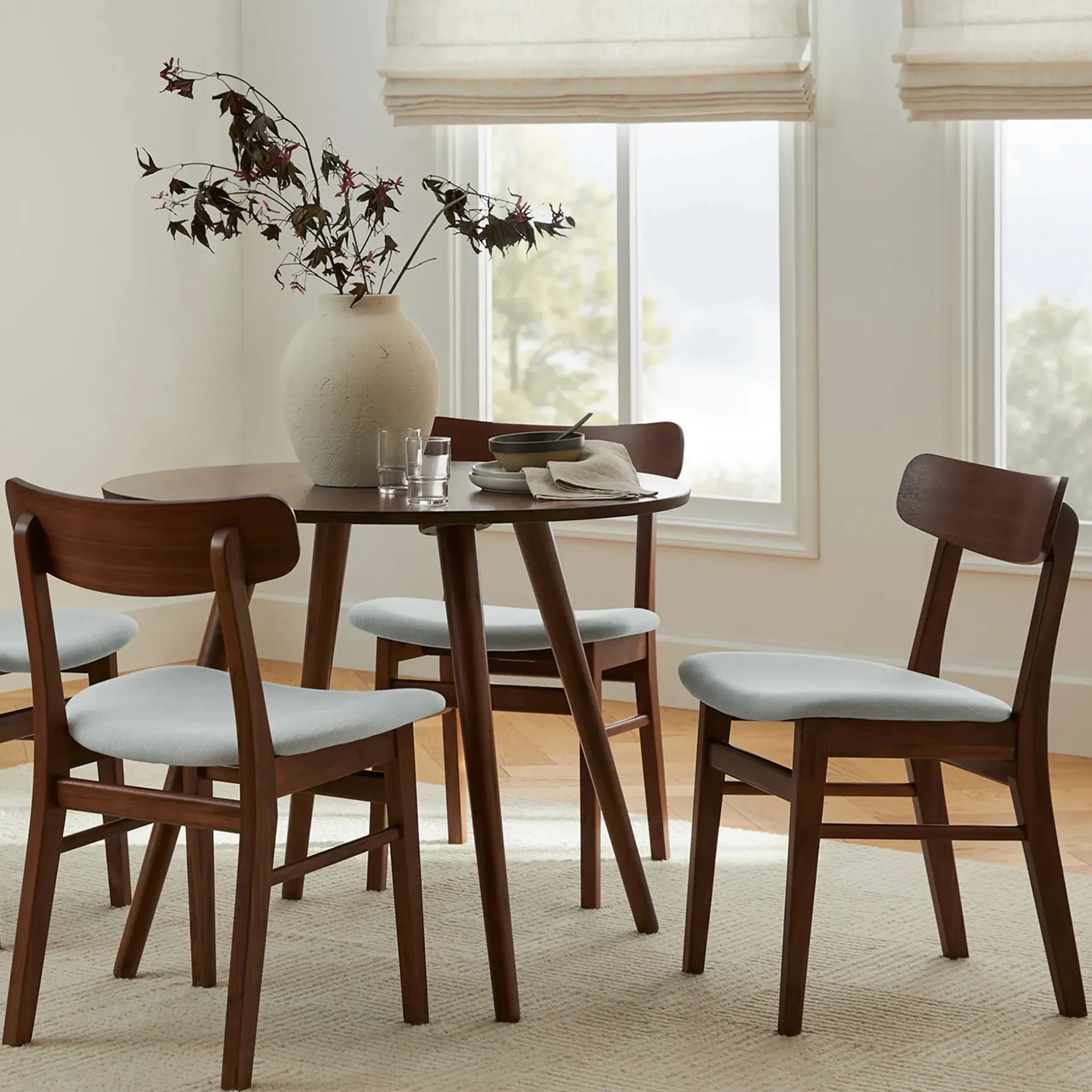 Ecole Dining Chair - Walnut and Welsh Gray