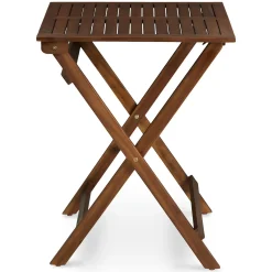 Elanora Outdoor Folding Cafe Table - Dark Acacia