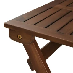 Elanora Outdoor Folding Cafe Table - Dark Acacia