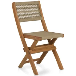 Elanora Outdoor Folding Dining Chair - Light Acacia
