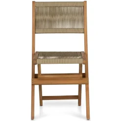 Elanora Outdoor Folding Dining Chair - Light Acacia