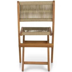 Elanora Outdoor Folding Dining Chair - Light Acacia