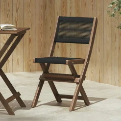Elanora Outdoor Folding Dining Chair - Dark Acacia