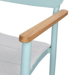 Elan Outdoor Stackable Dining Chair - Turquoise
