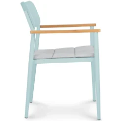 Elan Outdoor Stackable Dining Chair - Turquoise