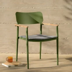 Elan Outdoor Stackable Dining Chair - Green