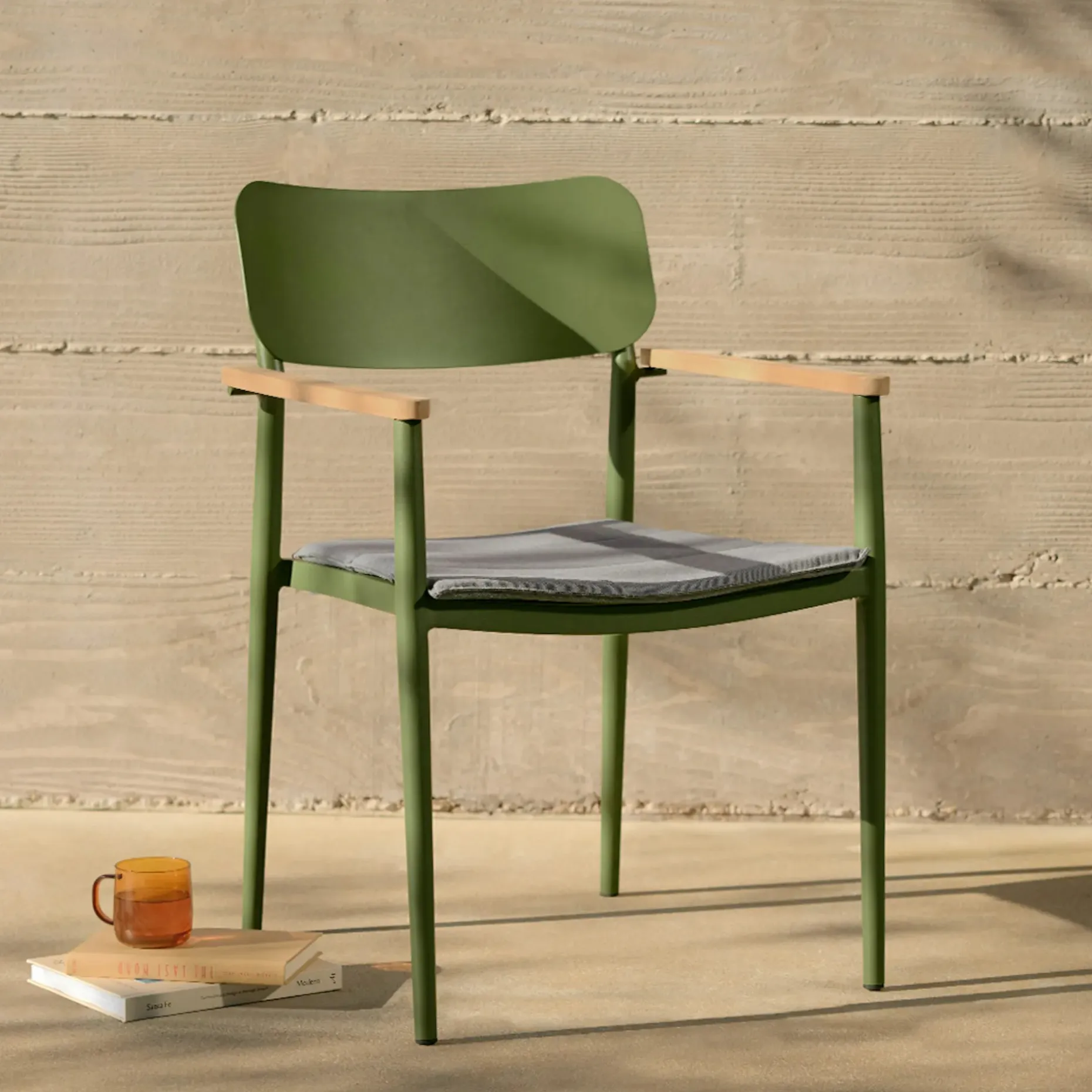 Elan Outdoor Stackable Dining Chair - Green