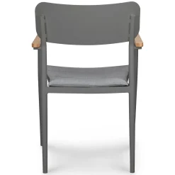 Elan Outdoor Stackable Dining Chair - Dark Gray