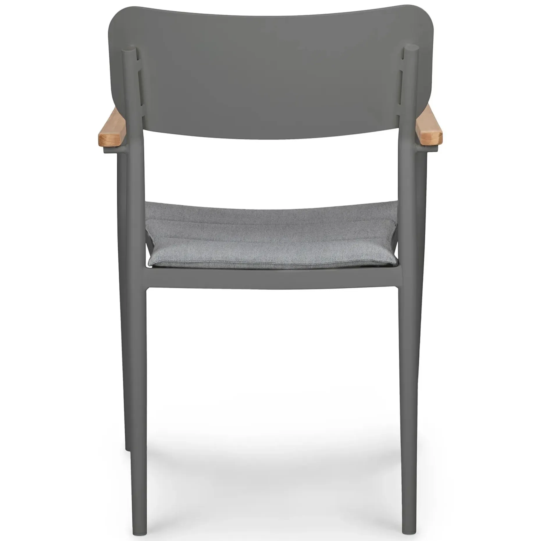 Elan Outdoor Stackable Dining Chair - Dark Gray