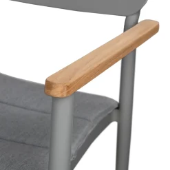 Elan Outdoor Stackable Dining Chair - Dark Gray