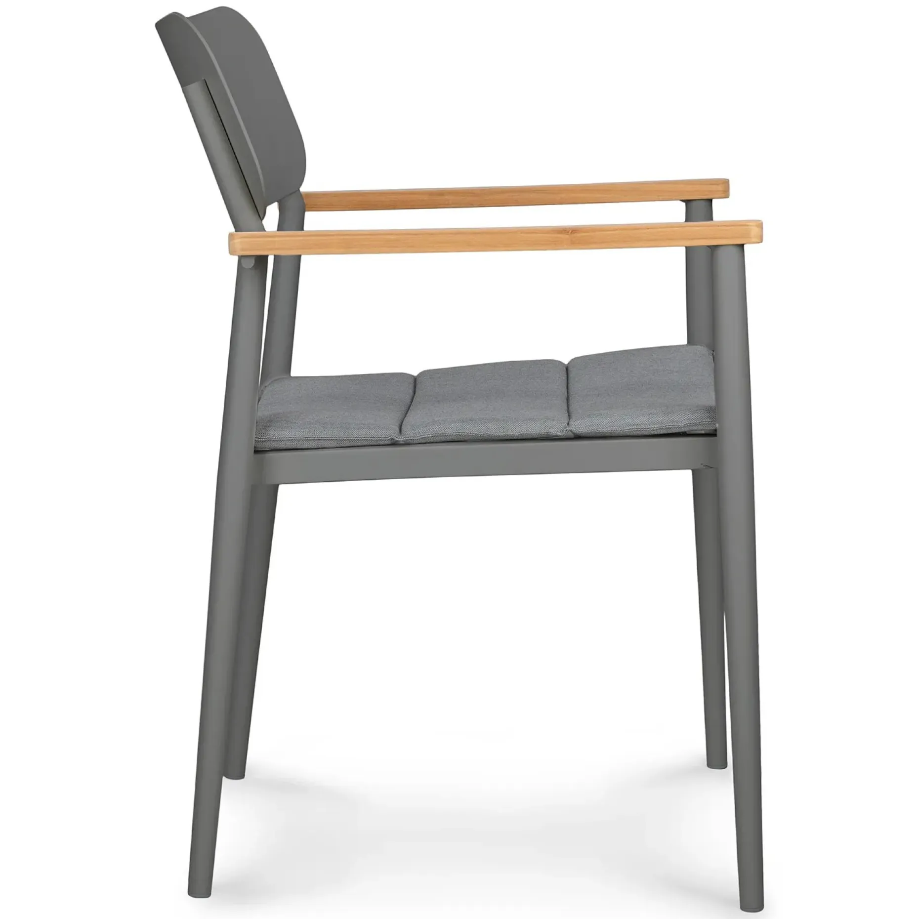 Elan Outdoor Stackable Dining Chair - Dark Gray