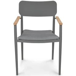 Elan Outdoor Stackable Dining Chair - Dark Gray