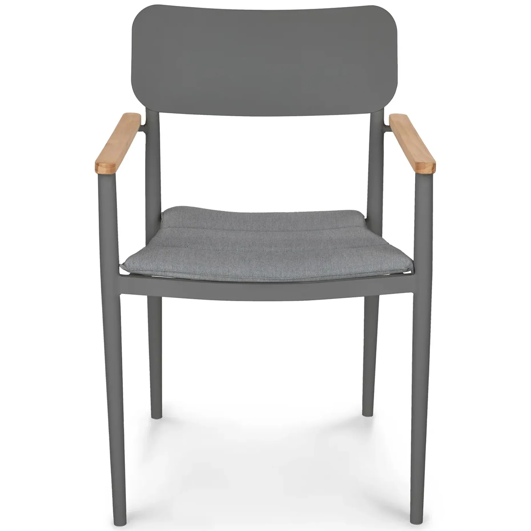 Elan Outdoor Stackable Dining Chair - Dark Gray