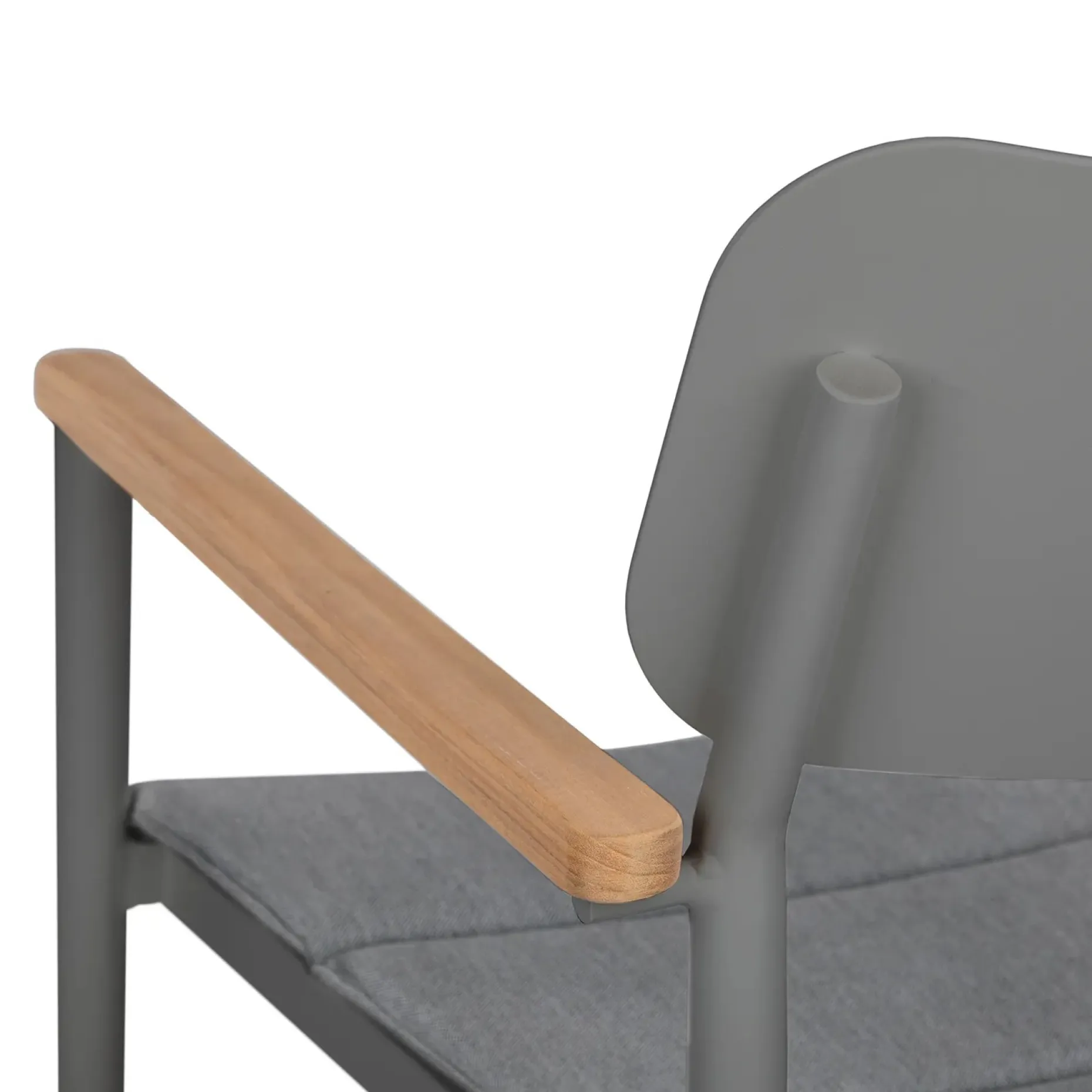 Elan Outdoor Stackable Dining Chair - Dark Gray