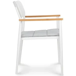 Elan Outdoor Stackable Dining Chair - White