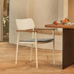 Elan Outdoor Stackable Dining Chair - White