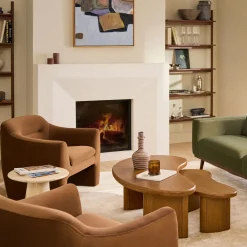 Eleanor 34" Velvet Lounge Chair - Hale Earth