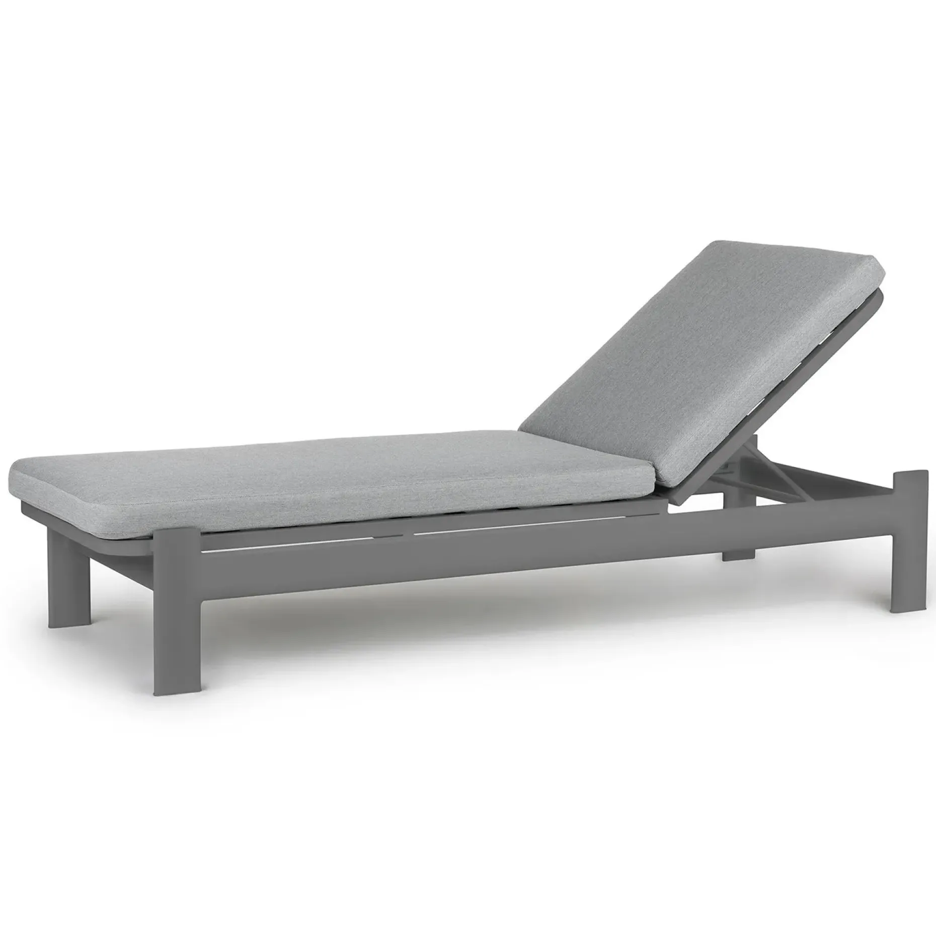 Eleya 78" Outdoor Chaise Lounge - Stega Gray