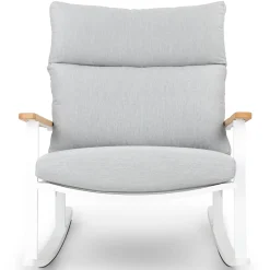 Eleya 31.5" Outdoor Rocking Chair - Cera Gray