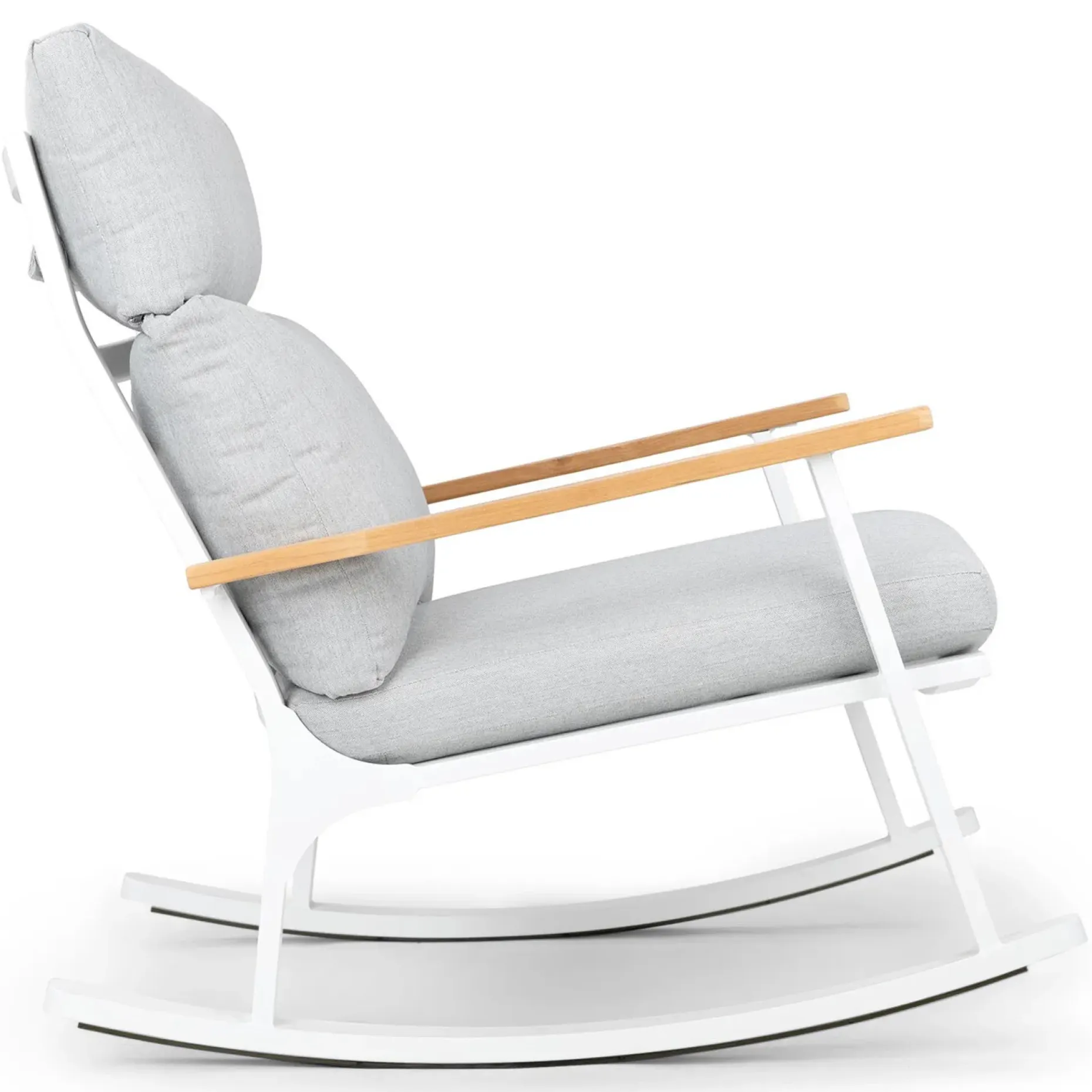 Eleya 31.5" Outdoor Rocking Chair - Cera Gray