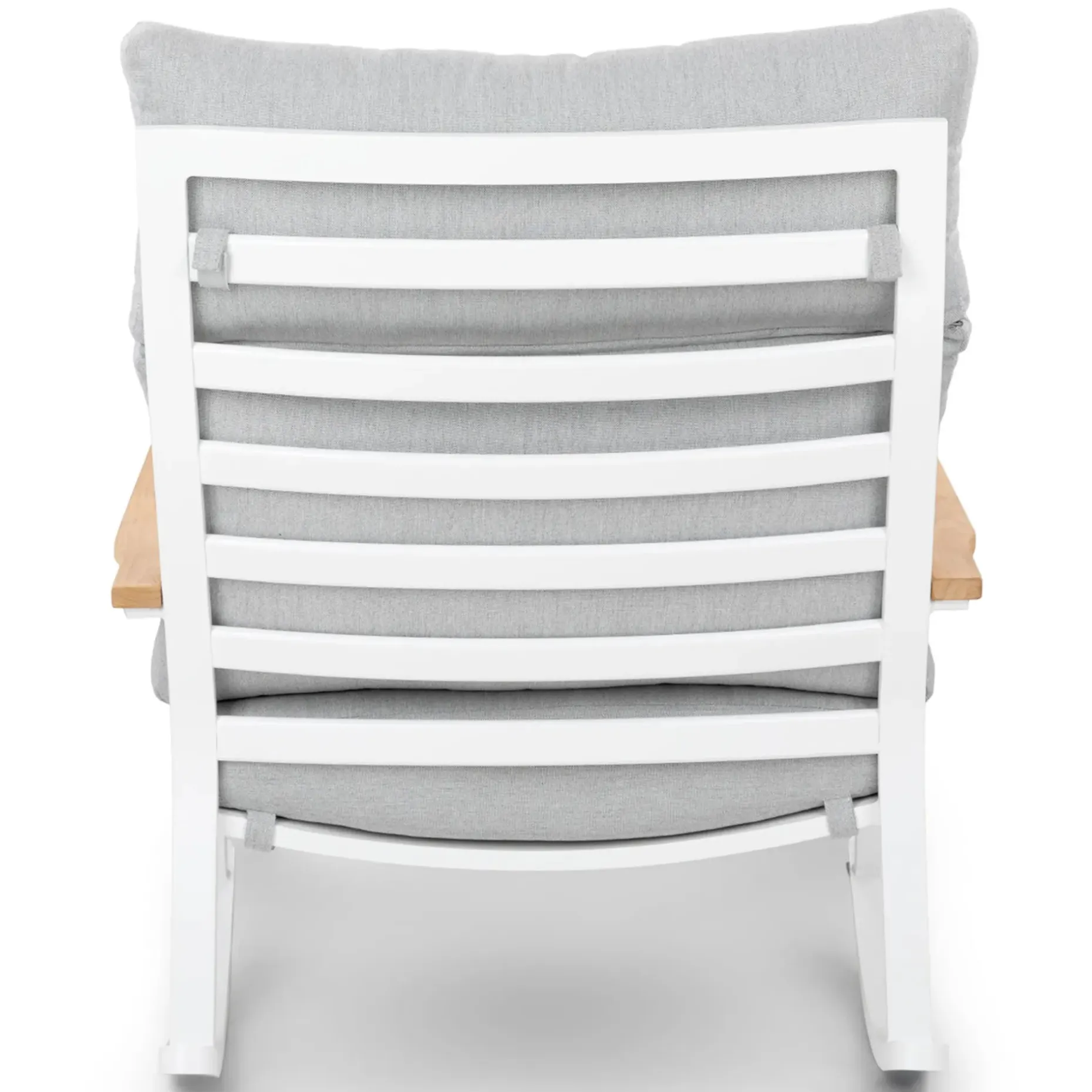 Eleya 31.5" Outdoor Rocking Chair - Cera Gray