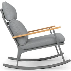Eleya 31.5" Outdoor Rocking Chair - Stega Gray