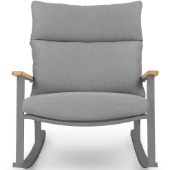 Eleya 31.5" Outdoor Rocking Chair - Stega Gray