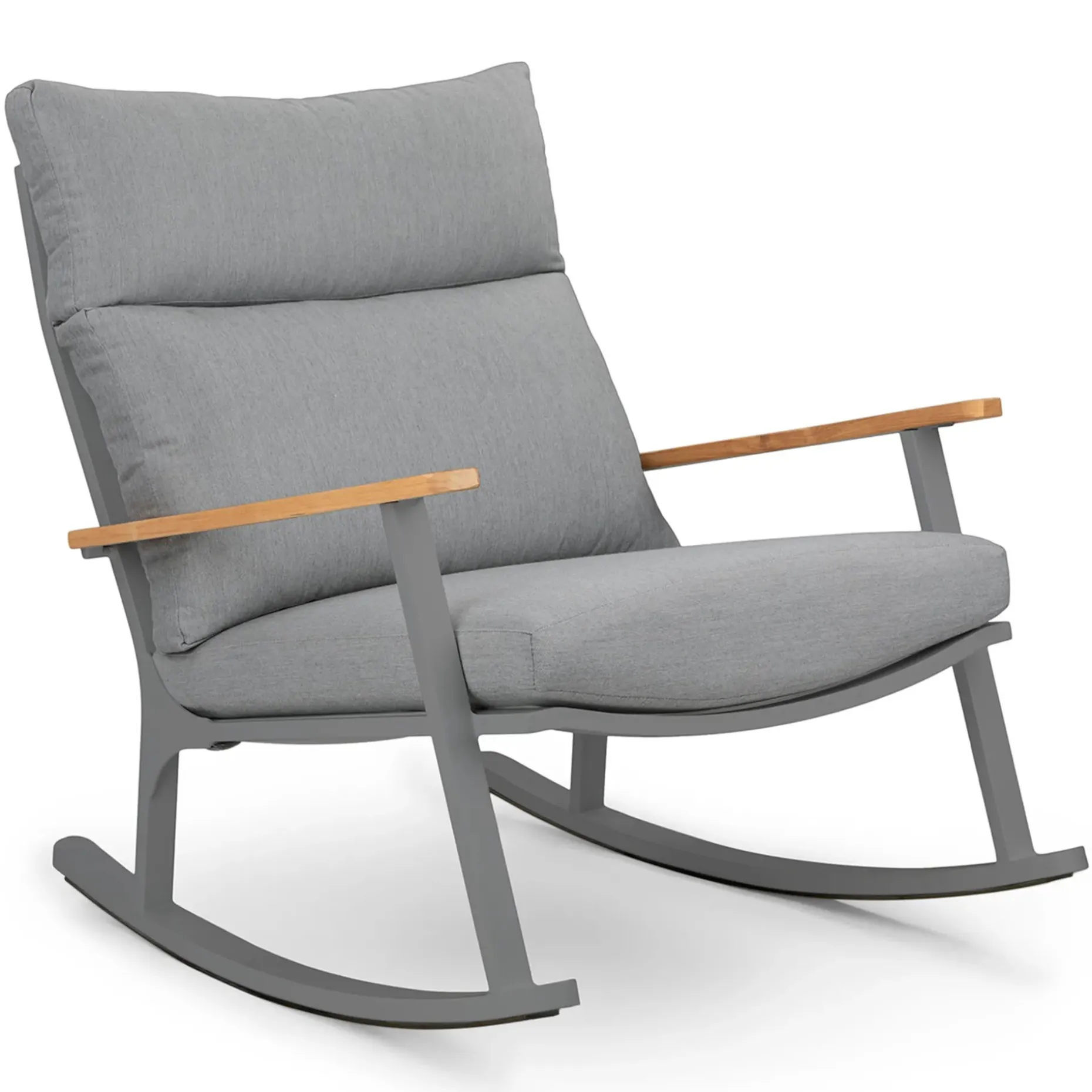 Eleya 31.5" Outdoor Rocking Chair - Stega Gray