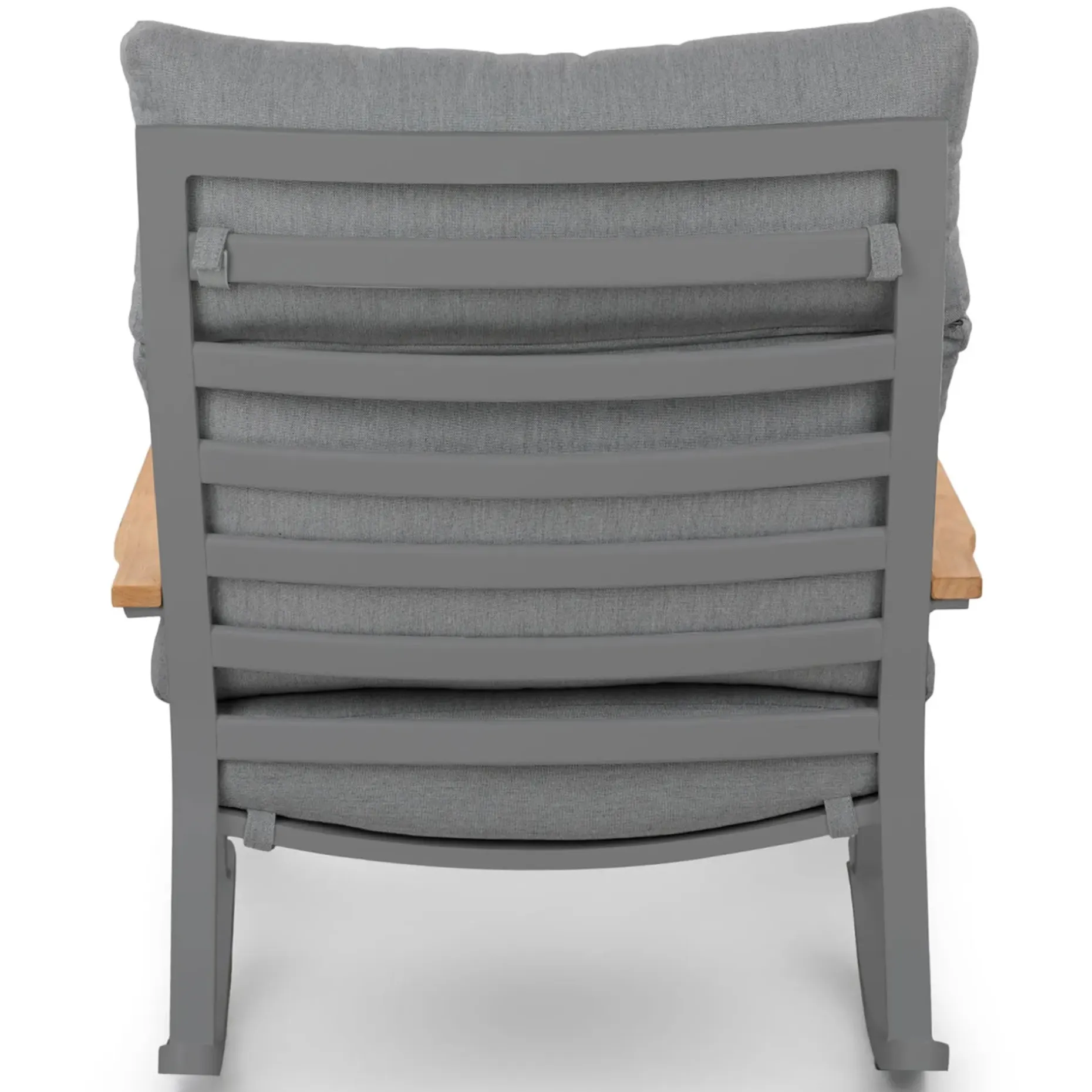 Eleya 31.5" Outdoor Rocking Chair - Stega Gray