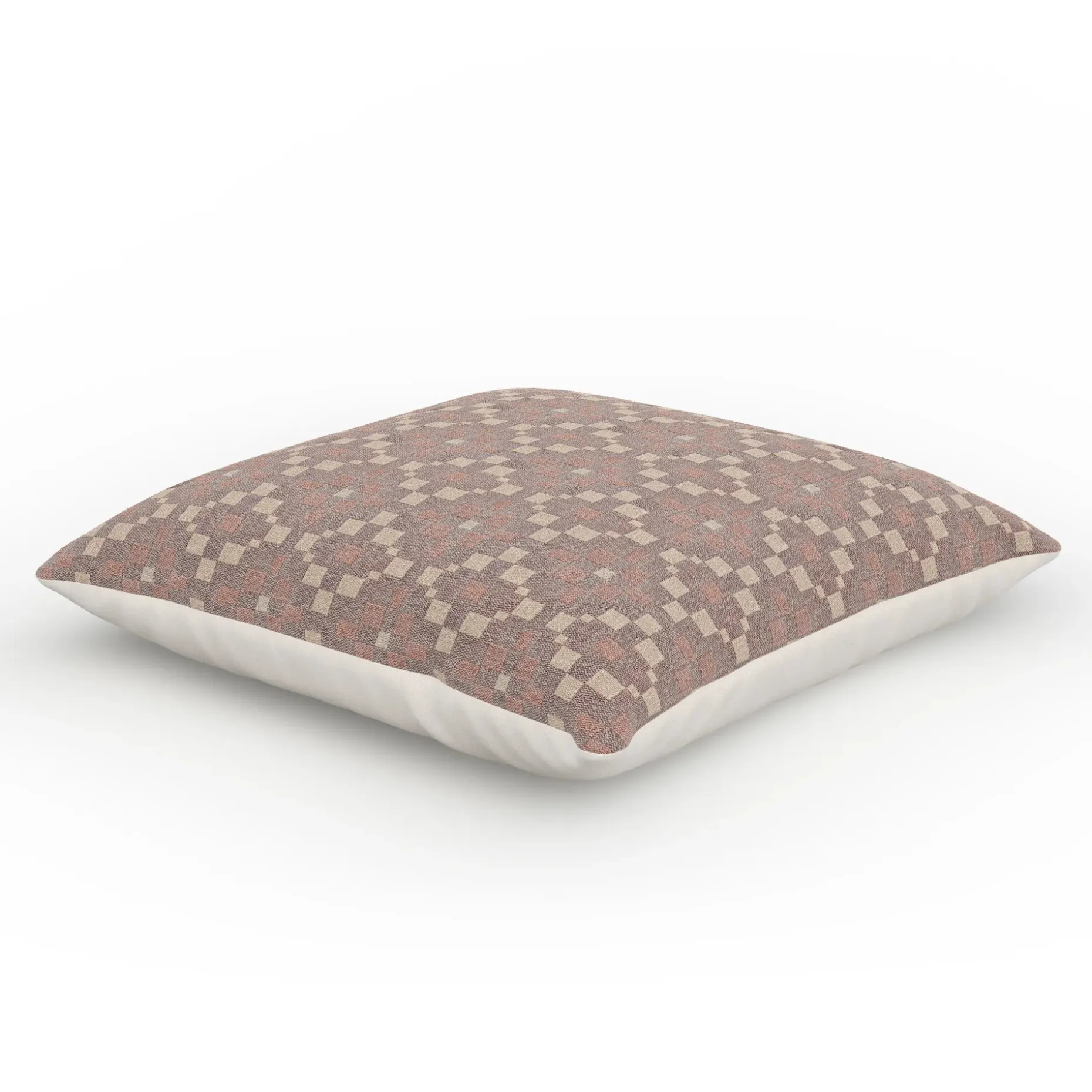 Elfin Large Pillow - Maroon Multi