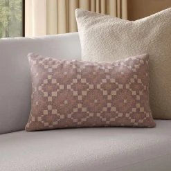 Elfin Small Pillow - Maroon Multi
