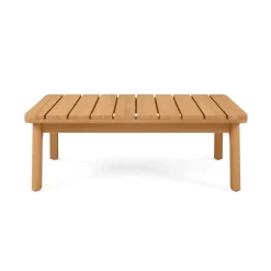 Elise 43" Outdoor Coffee Table - Light Eucalyptus