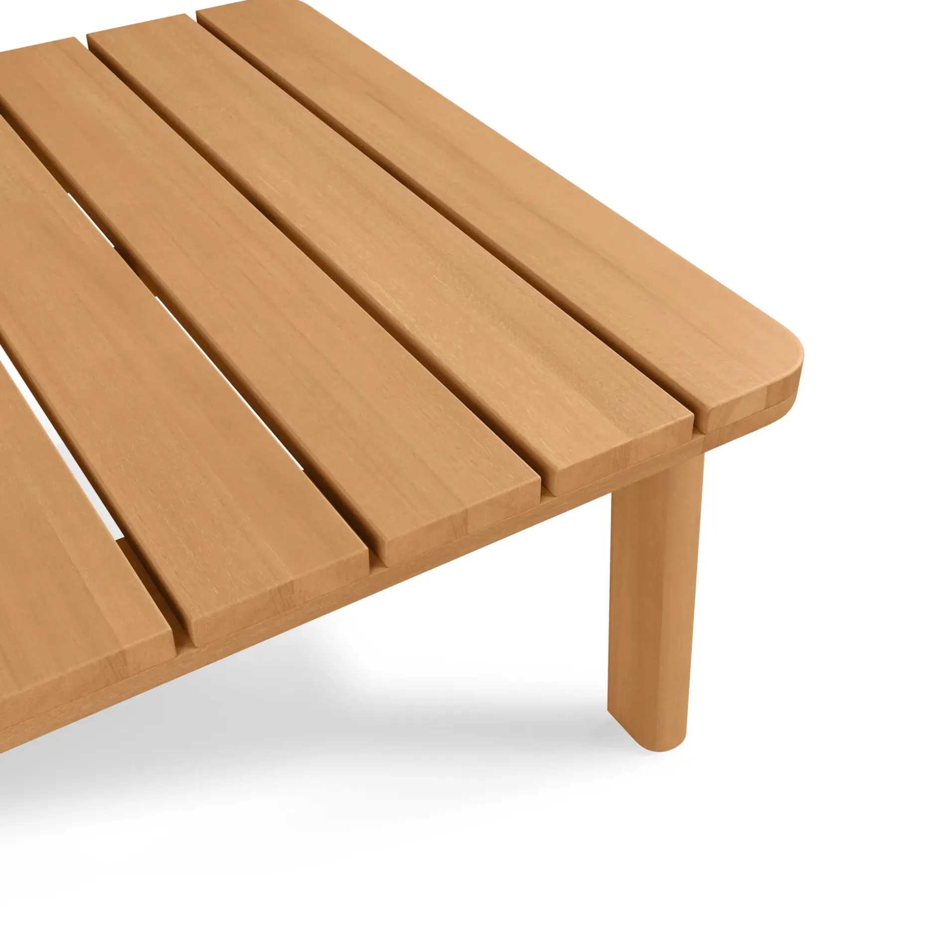 Elise 43" Outdoor Coffee Table - Light Eucalyptus