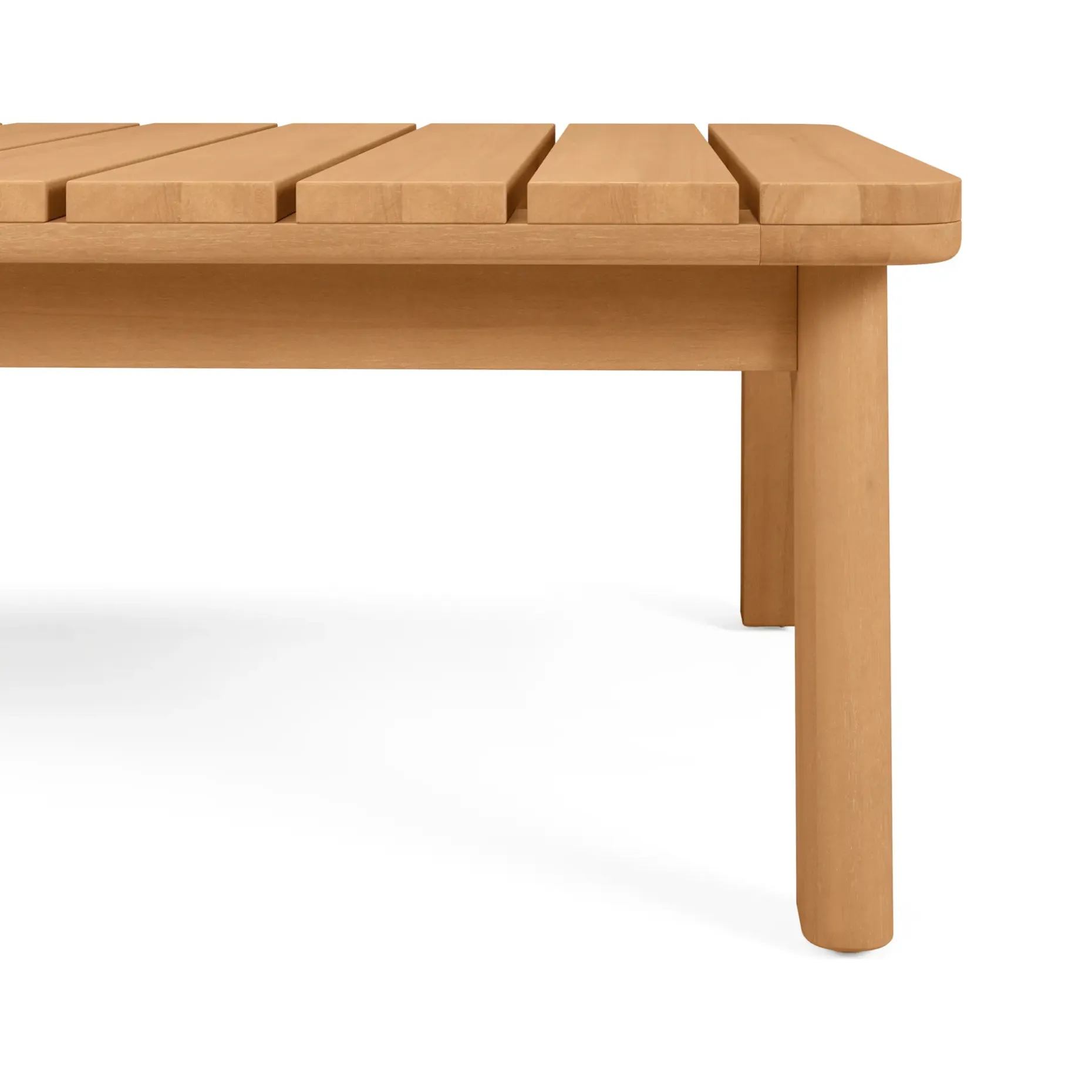 Elise 43" Outdoor Coffee Table - Light Eucalyptus