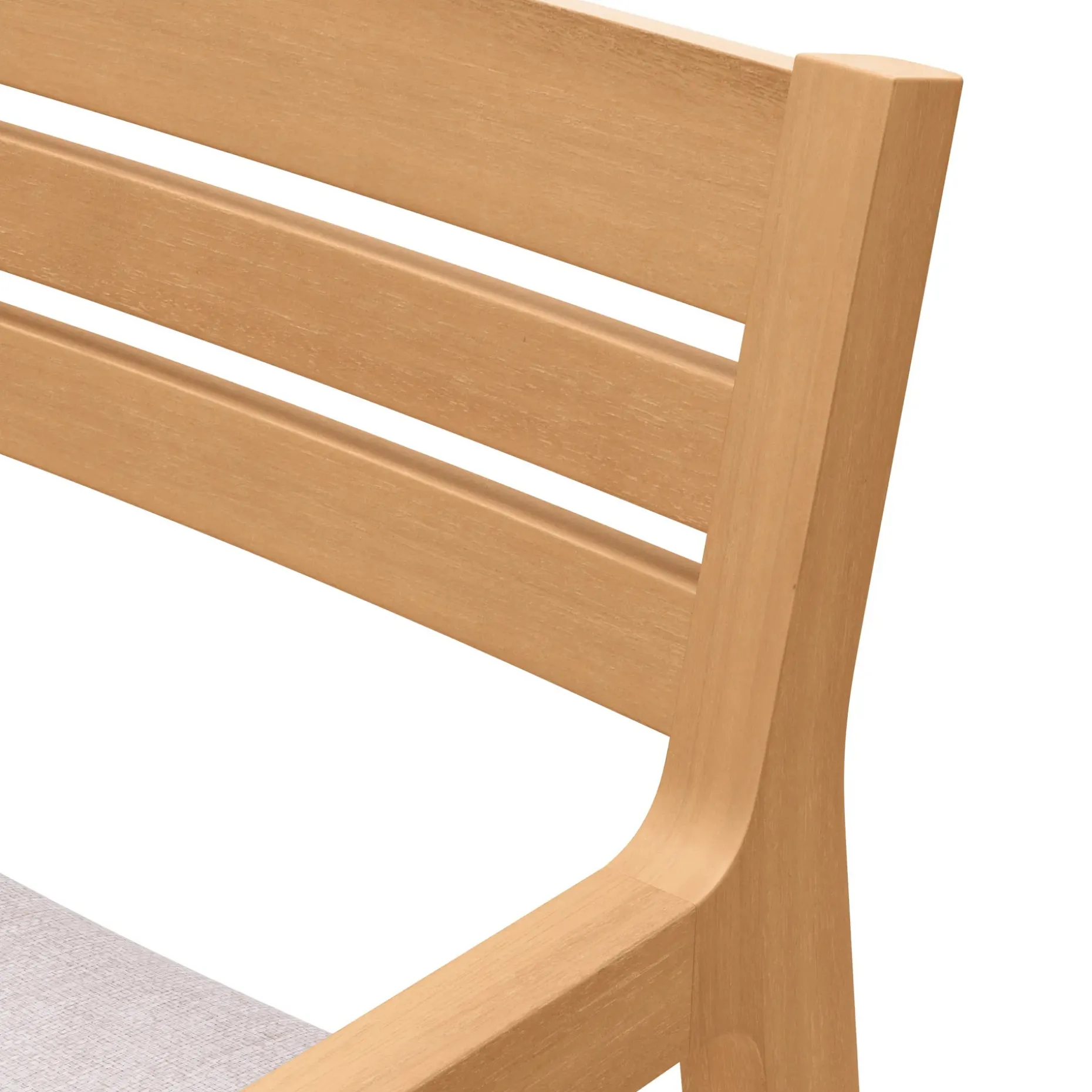 Elise Outdoor Dining Armchair - Light Eucalyptus and Basket Beige
